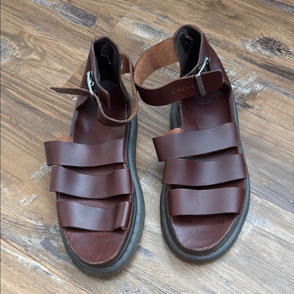 Women’s Maroon Dr.Martin Clarissa Sandals